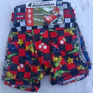 Mario Kart Boys' Boxer Briefs - Red and Black